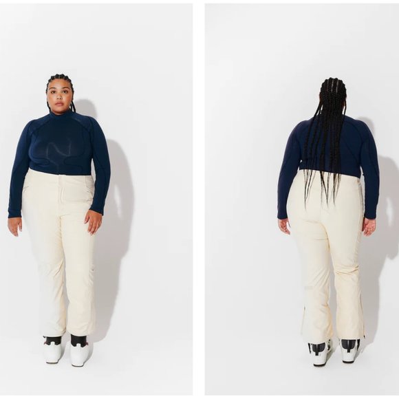 Half Days Snow Set: Emma Soft Shell Pant XS Short Georgie Puffer S Oatmeal - Picture 2 of 8